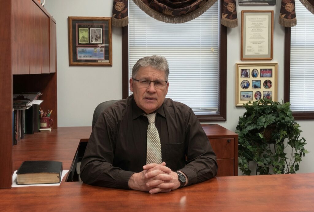 Pastor Richard Scheer of First Bible Baptist Church